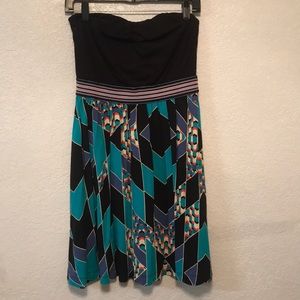 Xhilaration Tube Dress Geometric Juniors Size M